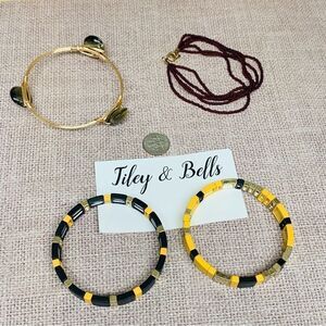 Black and Yellow Bracelet Bundle